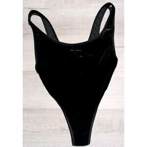 Adidas X Ivy Park Women's Sz 1X Velvet Bodysuit Black